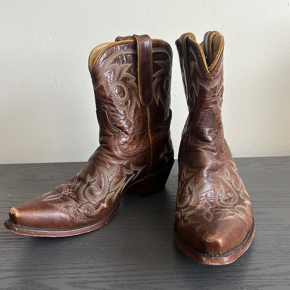 *AUTHENTIC* NWOB genuine leather western booties